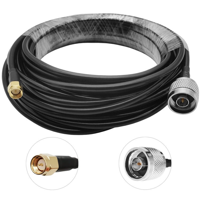 Tenmory 1090MHz 978MHz Dual Band ADS-B Antenna N-Type Female Outdoor 5dBi Fiberglass Antennas + 25ft N-Male to SMA-Male Extension Cable - Image 3